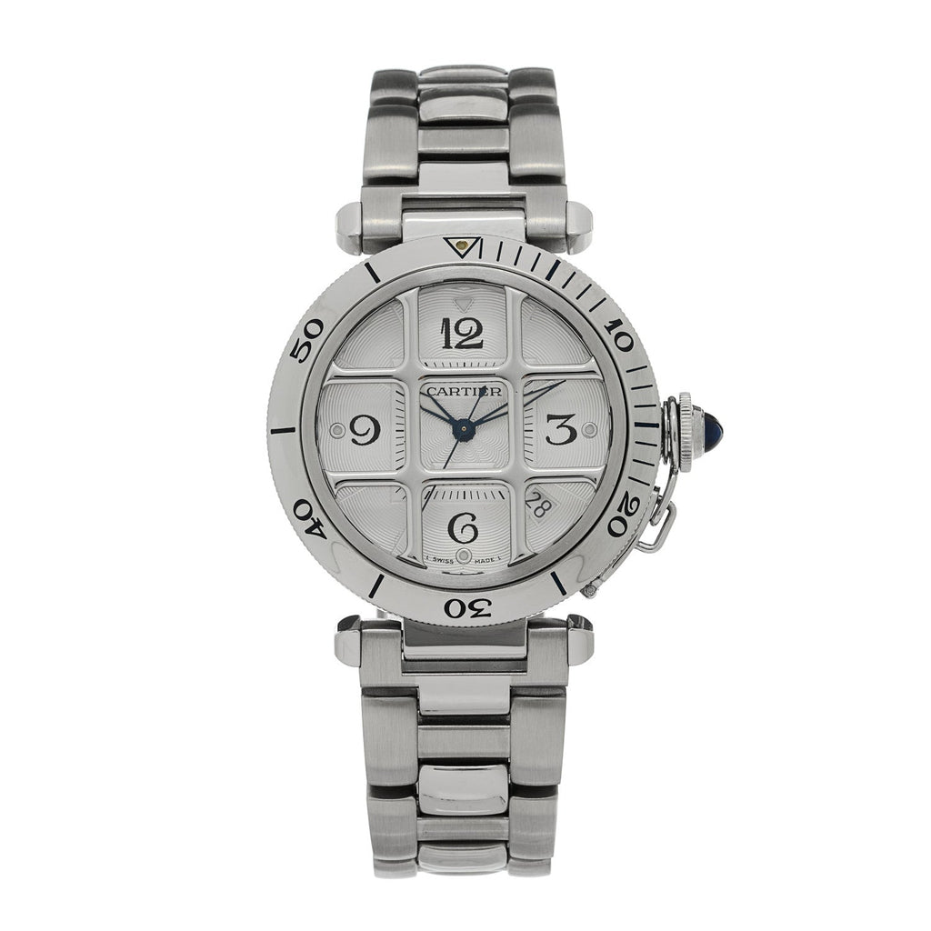 Stainless Steel 38mm Pasha C Grille Automatic Watch