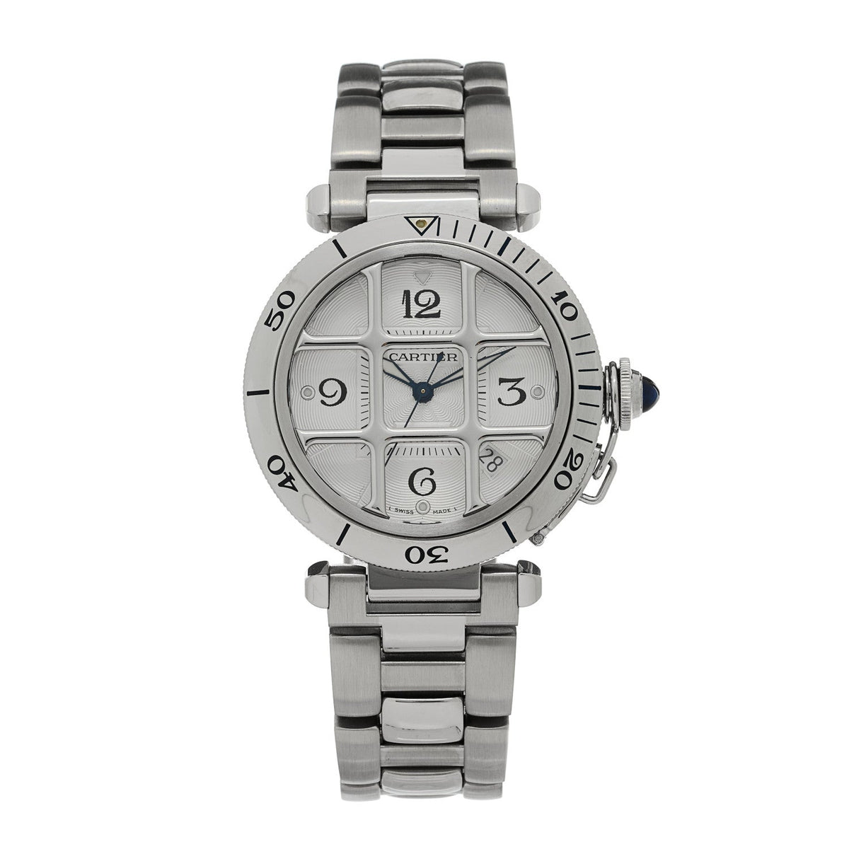 Stainless Steel 38mm Pasha C Grille Automatic Watch