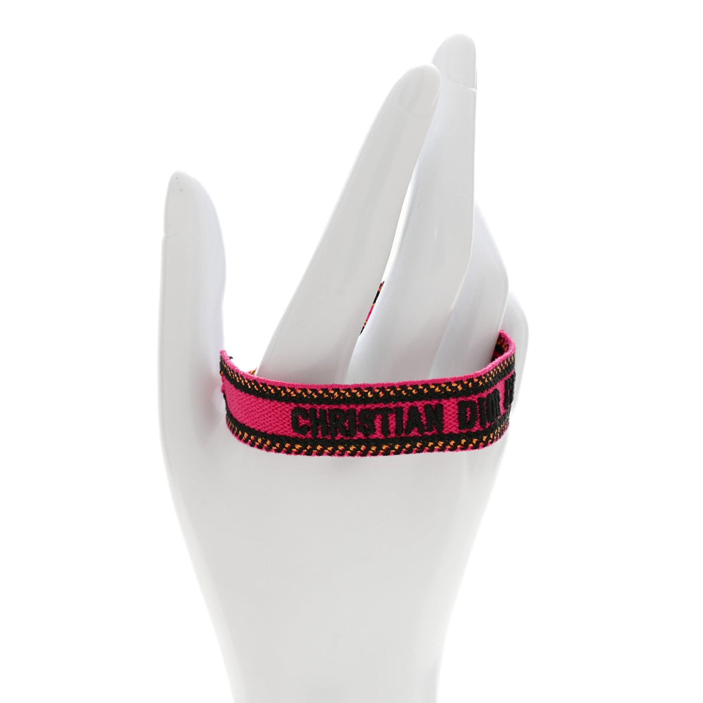 Woven Cotton J'Adior Friendship Bracelet  Pink