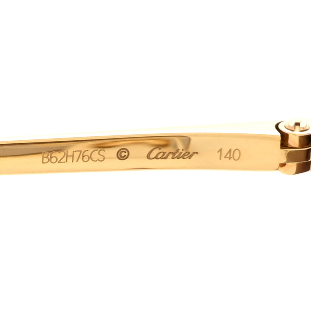 Panthere De Cartier Cat Eye Sunglasses CT0198S Gold