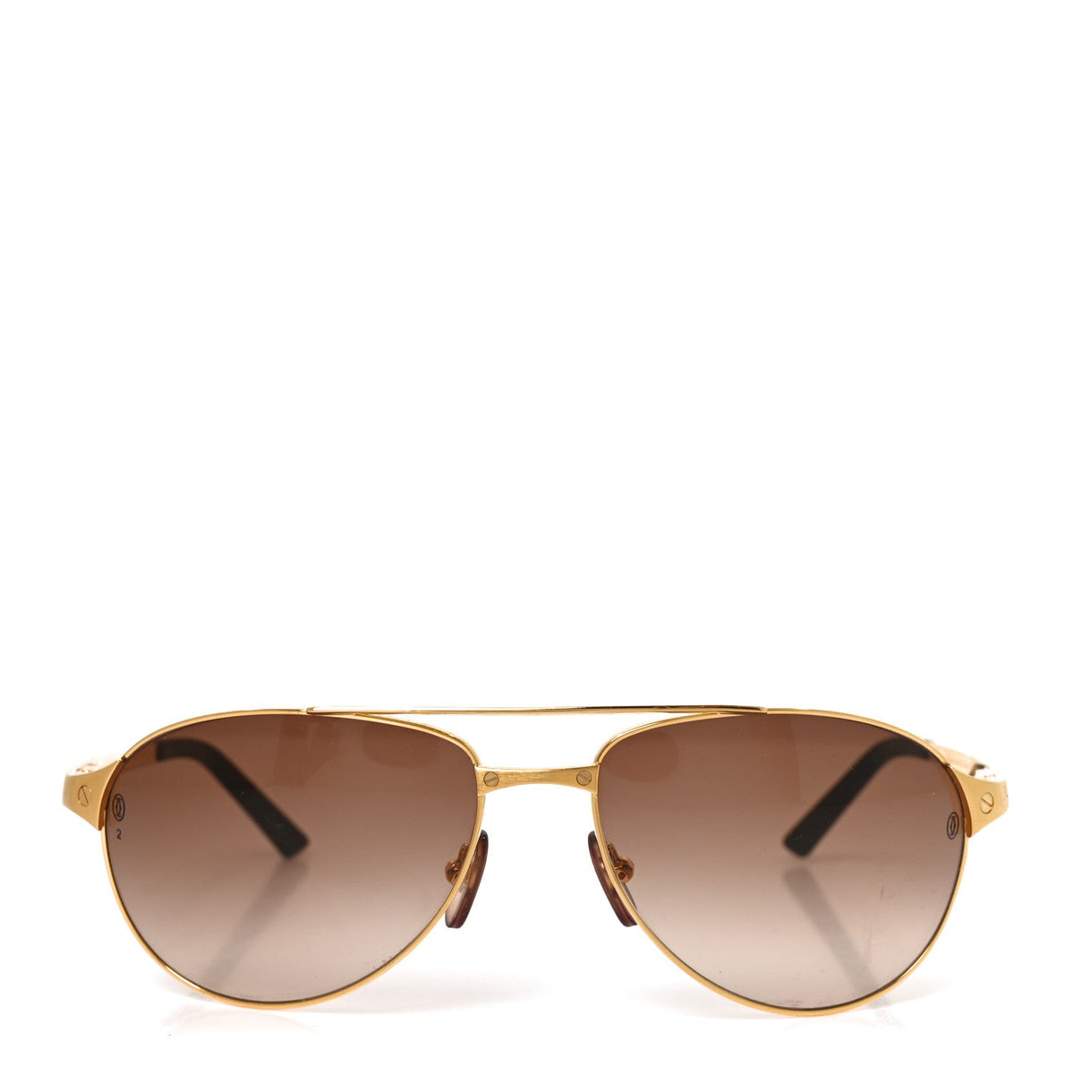 Santos Dumont Aviator Sunglasses 130 Gold