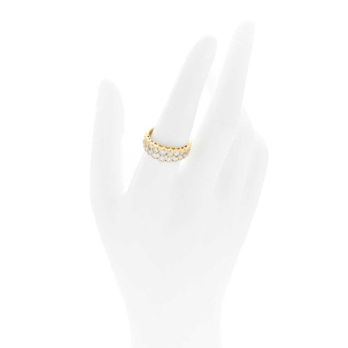 18K Yellow Gold Diamond 1.83ctw Ring  56 7.5
