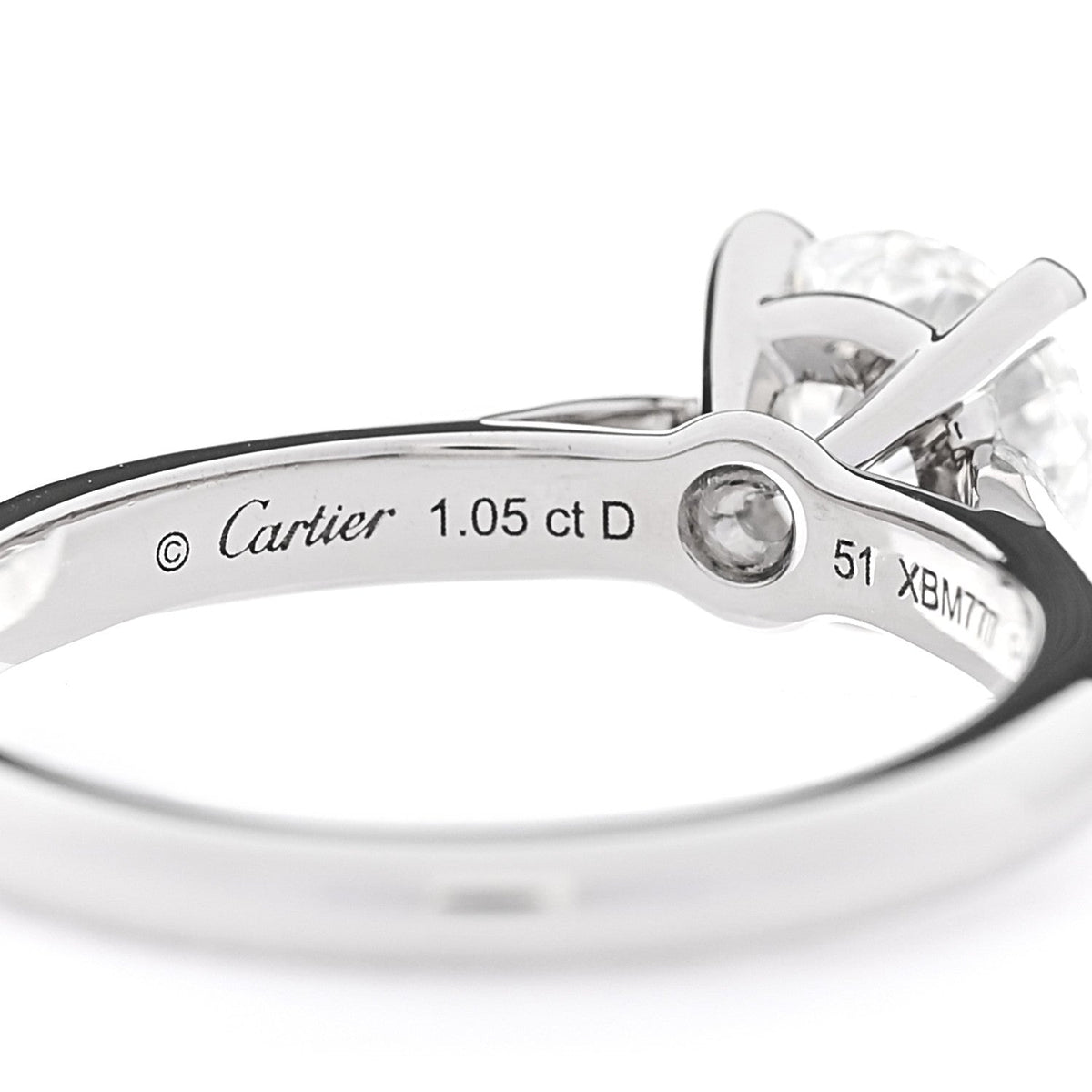 Platinum Diamond 1.05ct 1895 Solitaire Engagement Ring 51 5.75