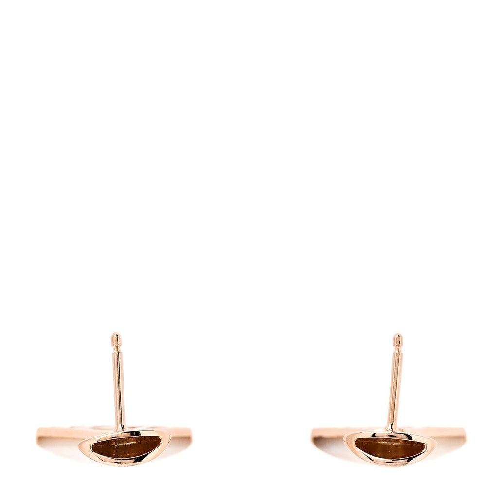 18K Rose Gold Diamond Mother of Pearl Divas' Dream Earrings