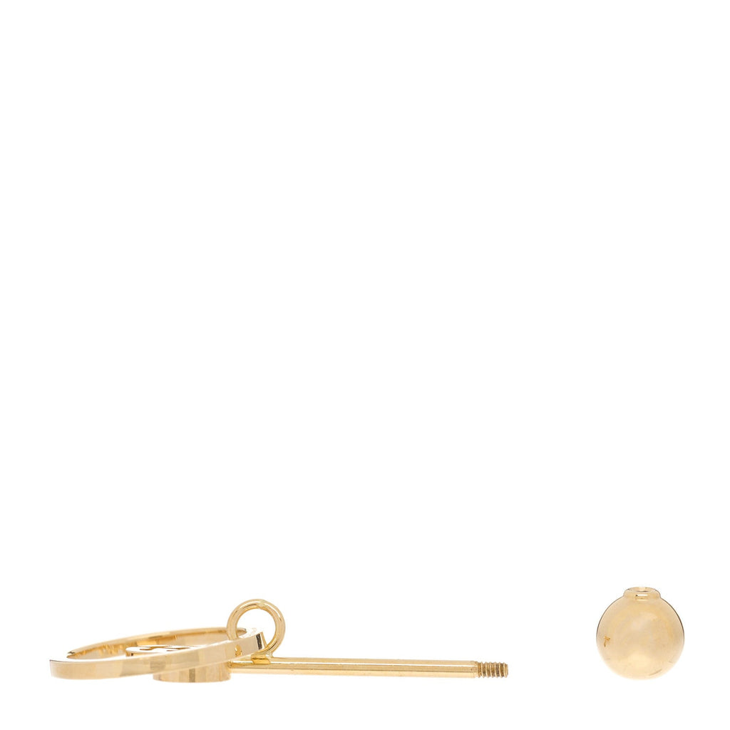 18K Yellow Gold Running G Single Earring