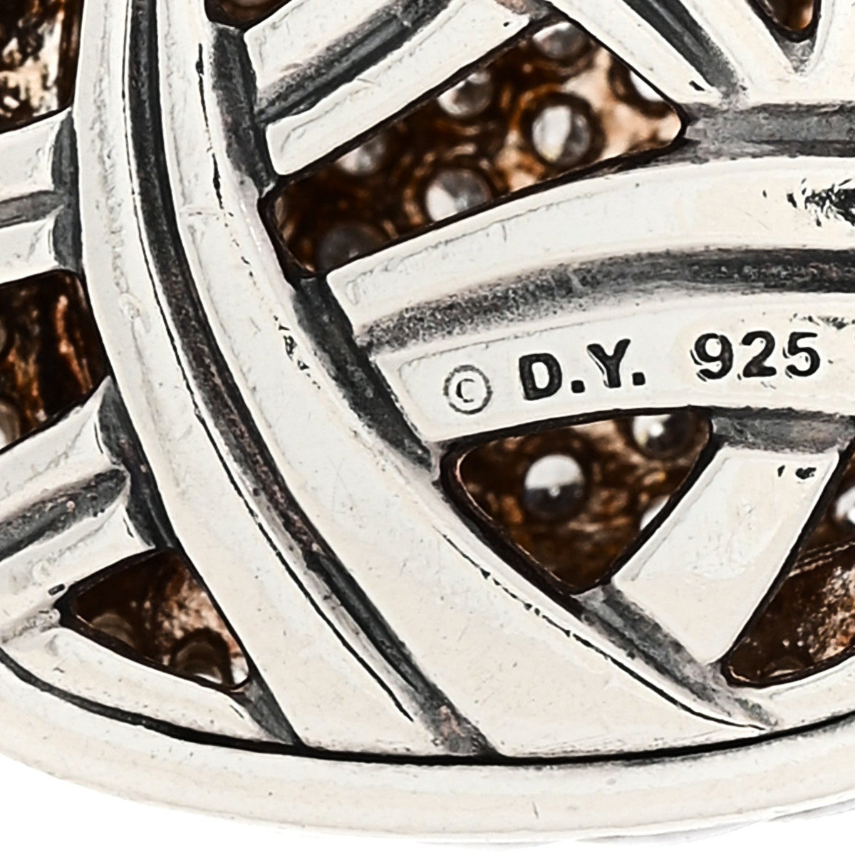 Sterling Silver Diamond 20mm Albion Enhancer Pendant
