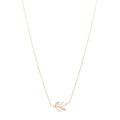 18K Rose Gold Diamond Victoria Vine Pendant Necklace