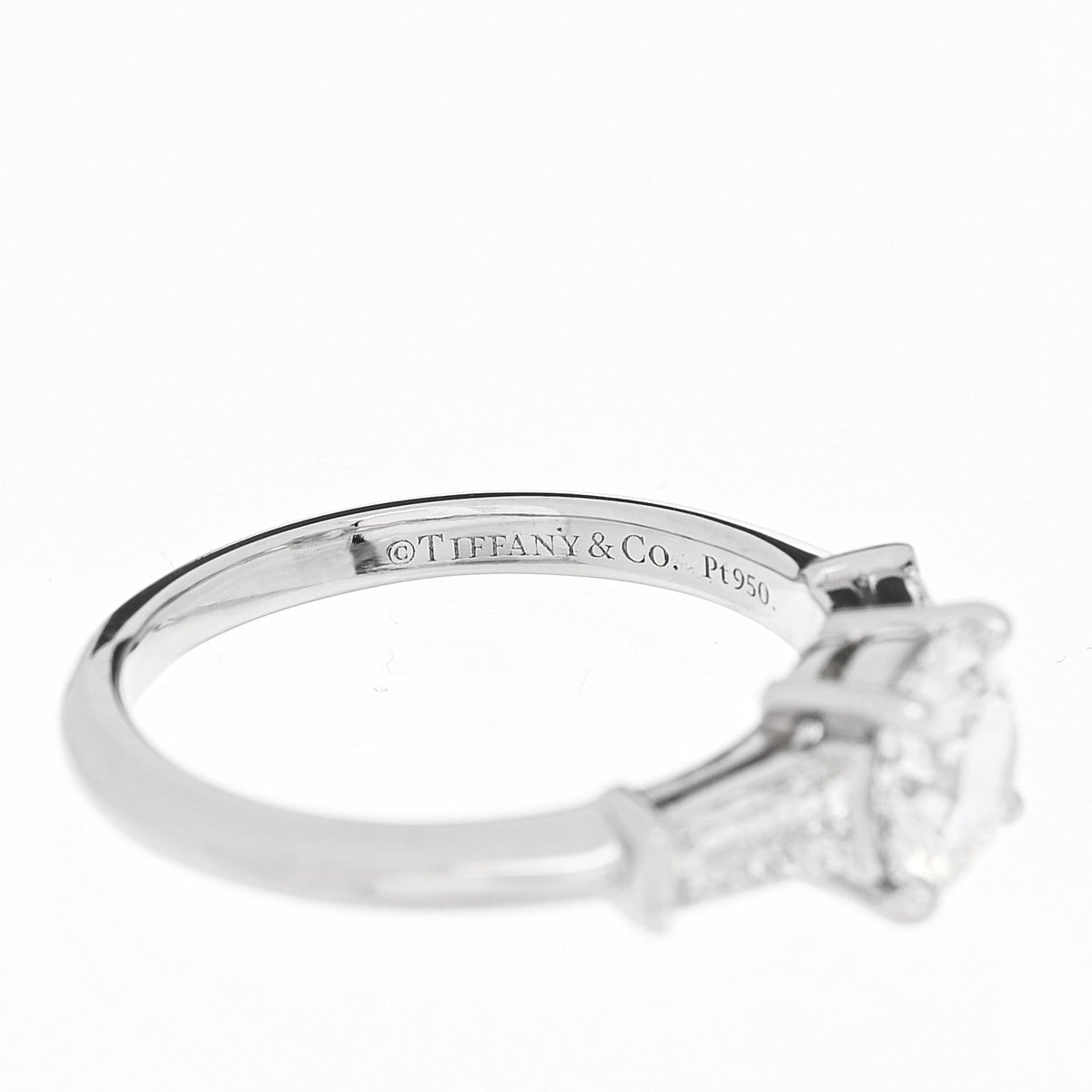 Platinum Diamond 1.26ctw Three Stone Engagement Ring 49 5