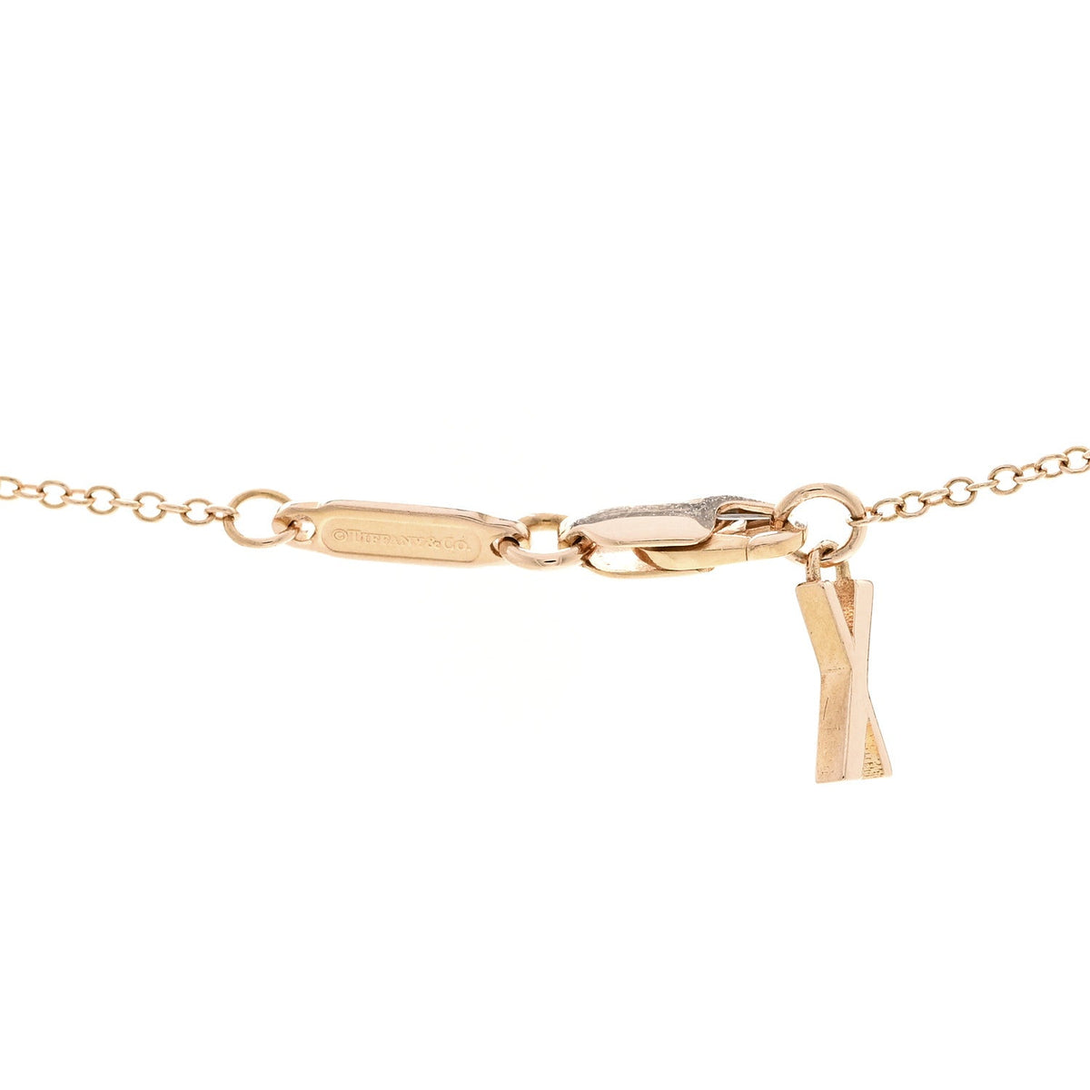 18K Rose Gold Interlocking Atlas Open Pendant Necklace