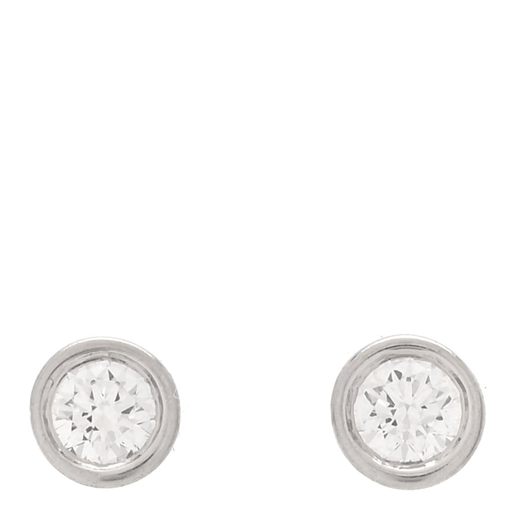 Platinum Diamond .28ctw Elsa Peretti Diamonds By The Yard Earrings