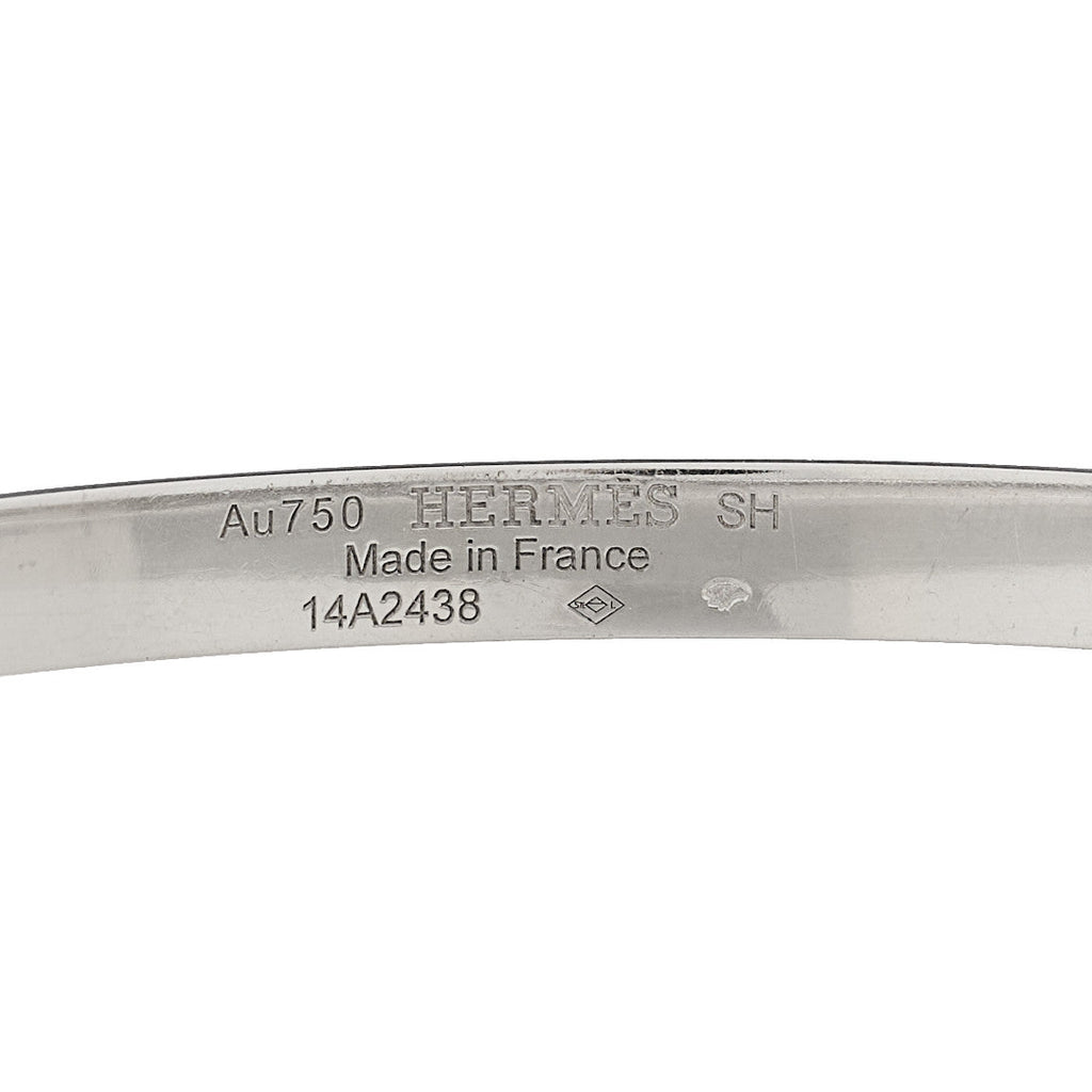 18K White Gold Diamond PM Kelly Bracelet ST