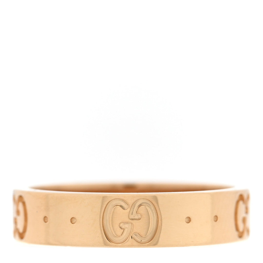 18K Yellow Gold 4mm Icon Thin Band Ring 48 4.5