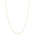 18K Yellow Gold 1mm Box Chain Necklace 18"