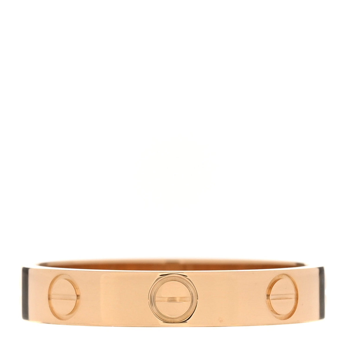 18K Yellow Gold 3.5mm LOVE Wedding Band Ring 55 7.25