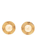 Pearl Clip On Earrings Gold