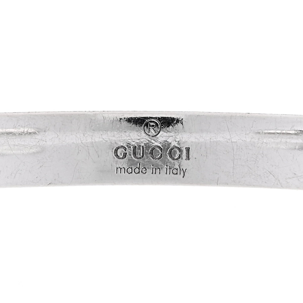 18K White Gold Icon Cuff Bracelet