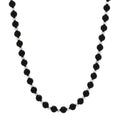 Sterling Silver Black Onyx Bead Necklace
