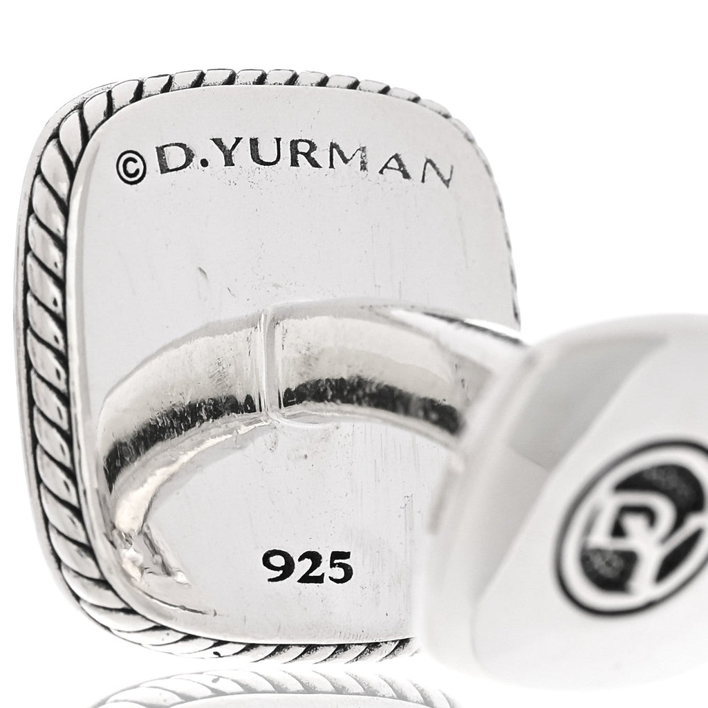 Sterling Silver Streamline Cushion Cufflinks