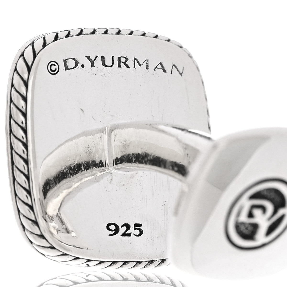 Sterling Silver Streamline Cushion Cufflinks