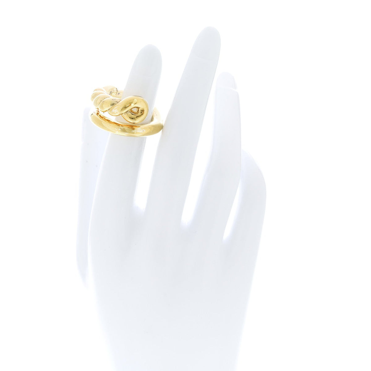 Sterling Silver Rope Twist Ring 57 8 Gold