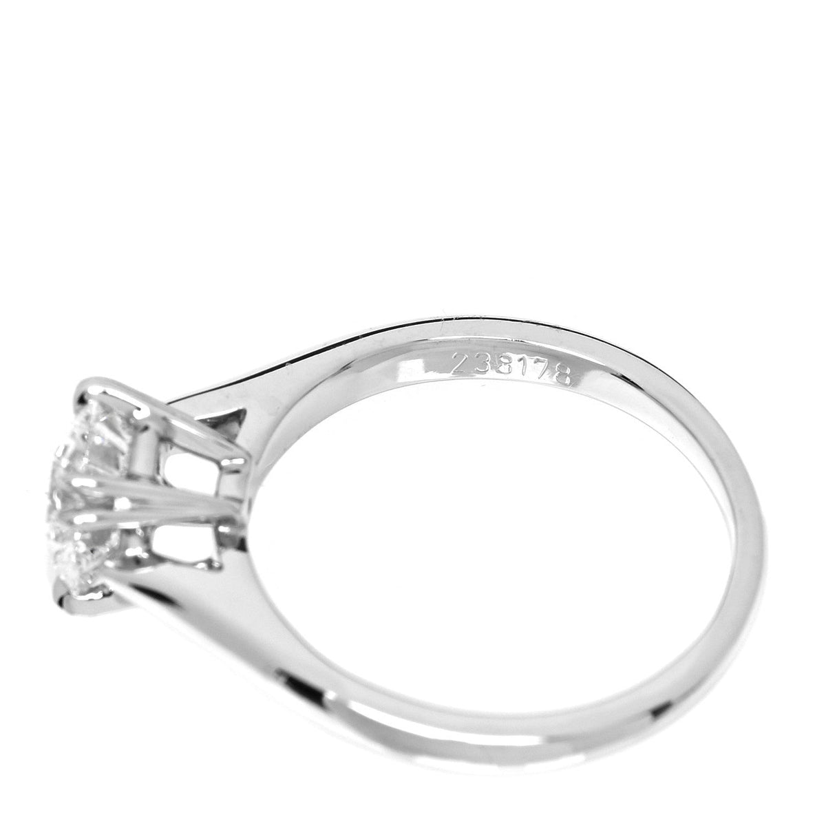 Platinum Diamond 1.01ct Round Brilliant Cut Solitaire Engagement Ring 48 4.5