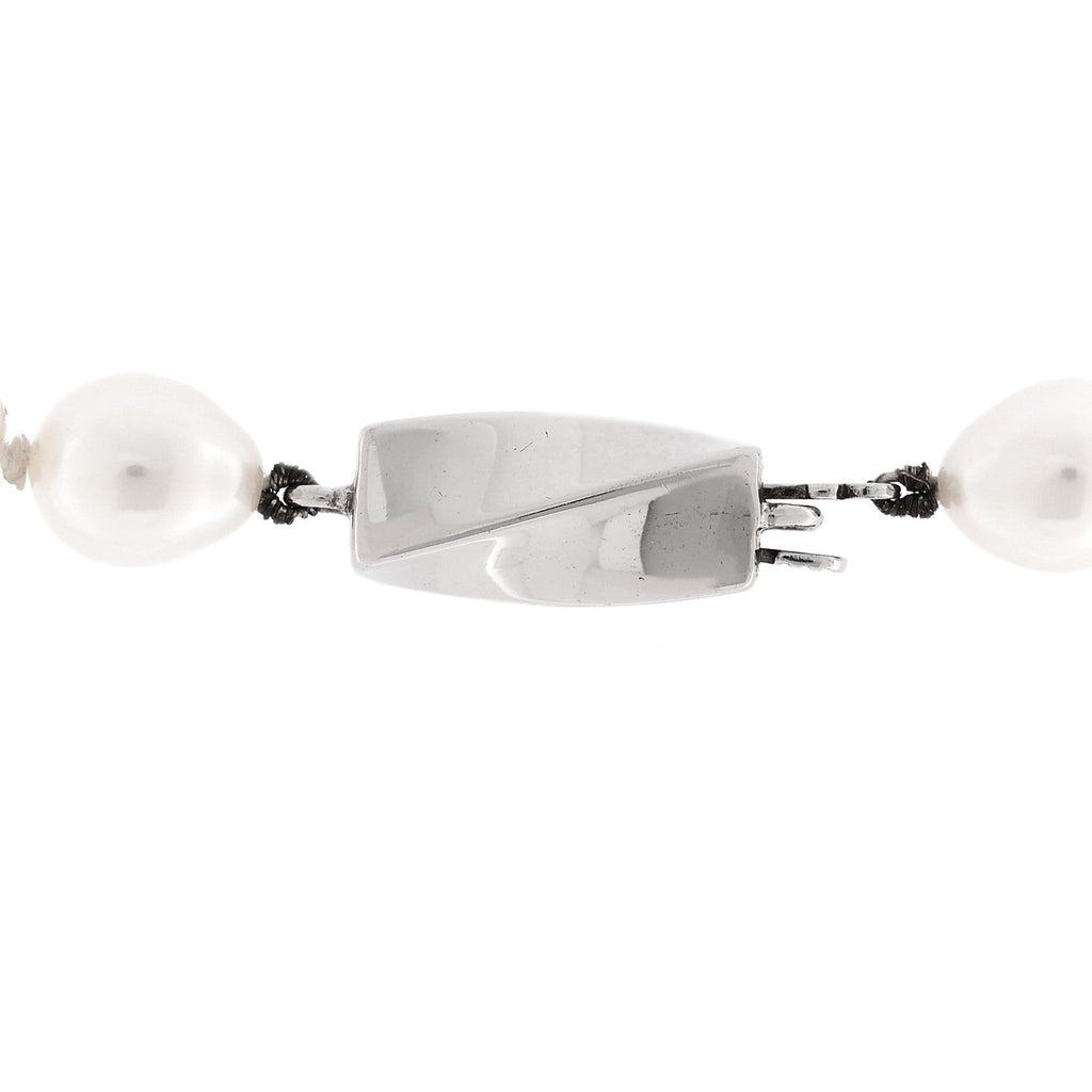 Sterling Silver Freshwater Cultured Pearl 6.5-7mm Strand Necklace