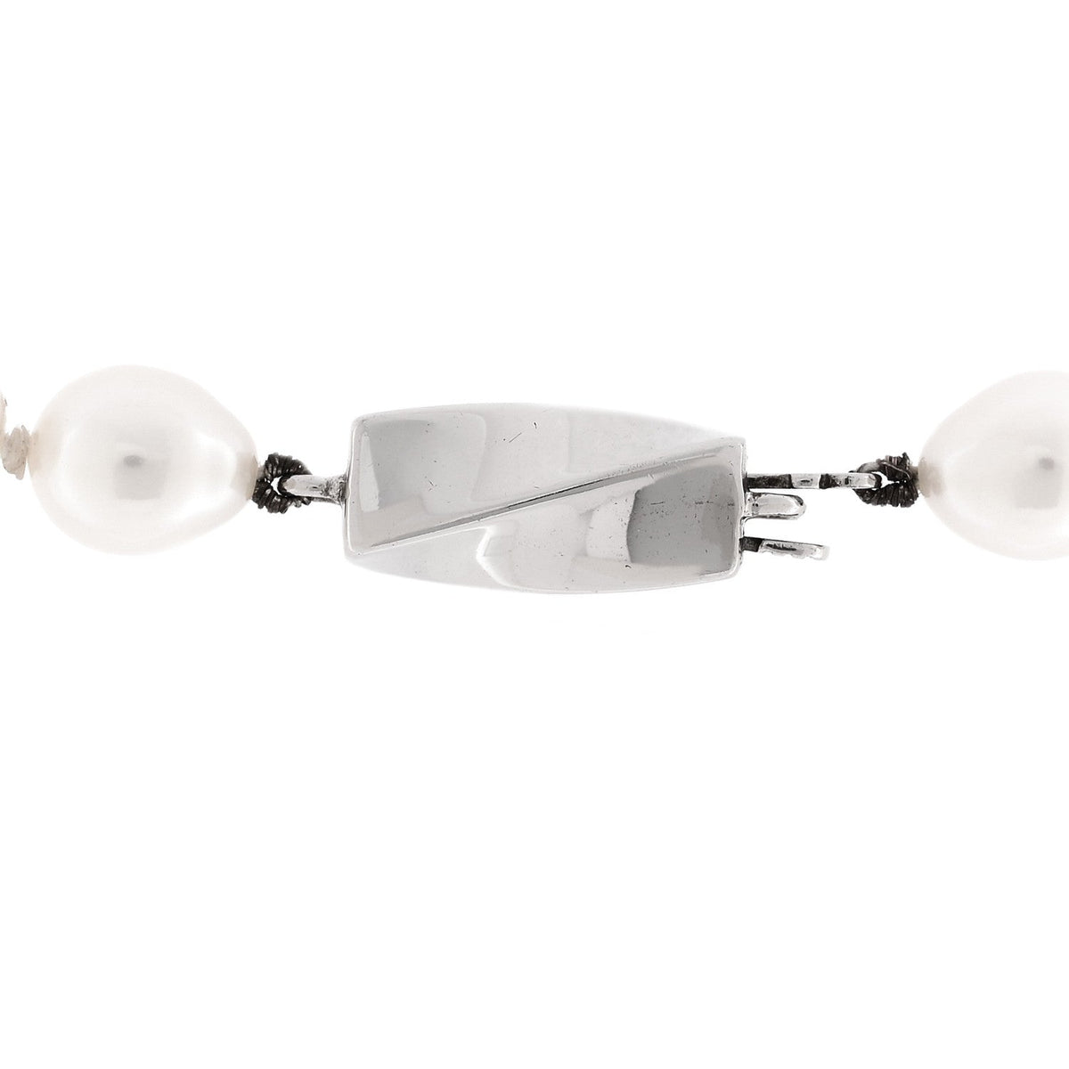 Sterling Silver Freshwater Cultured Pearl 6.5-7mm Strand Necklace