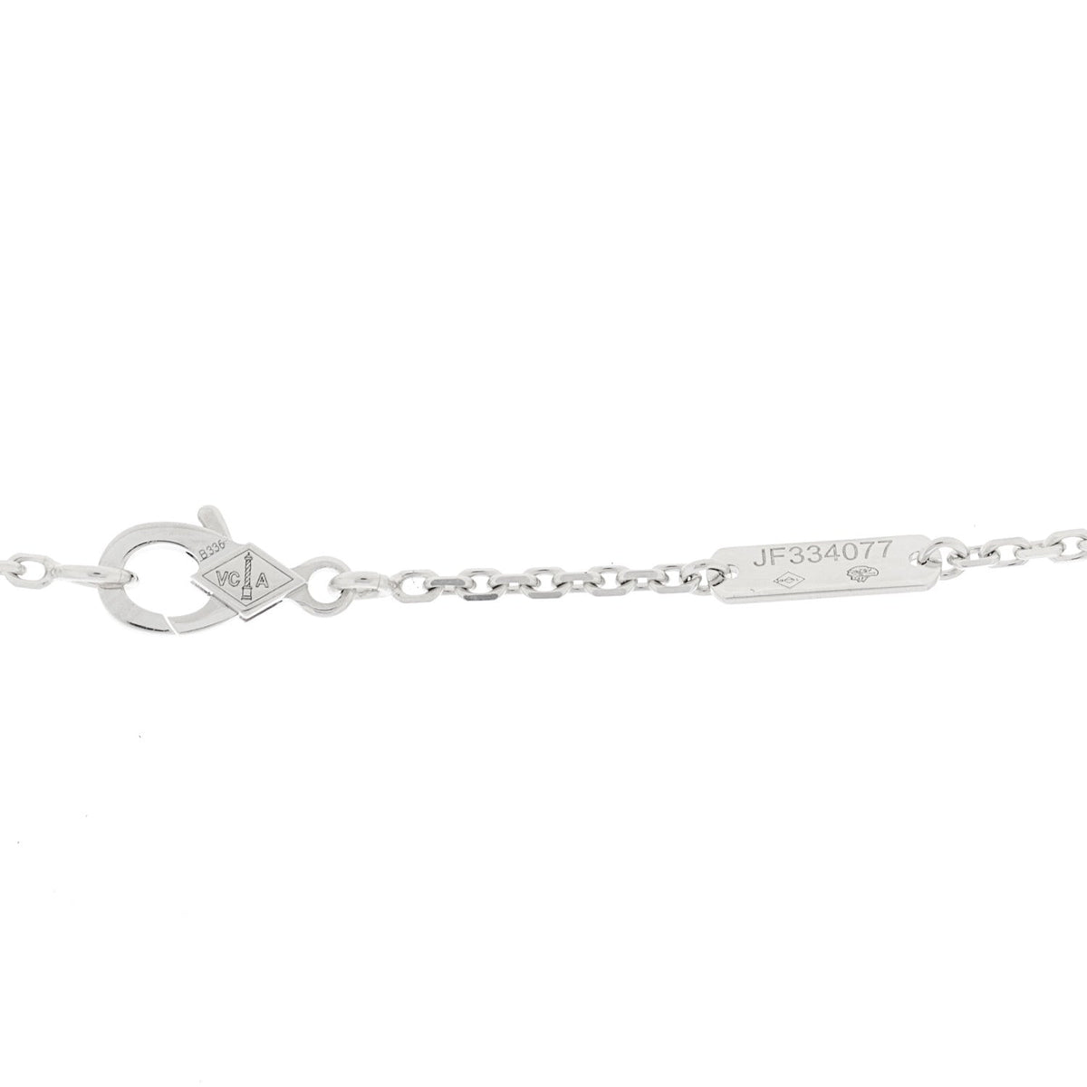 18K White Gold Diamond Large Frivole Pendant Necklace