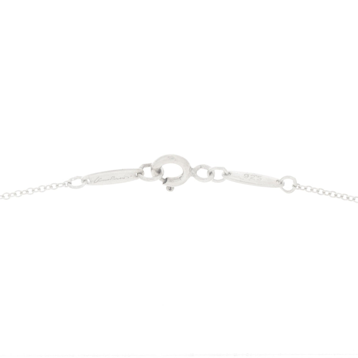 Sterling Silver 12mm Elsa Peretti Teardrop Pendant Necklace