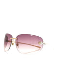 Metal Rimless Panthere De Cartier Sunglasses CT0266S Gold