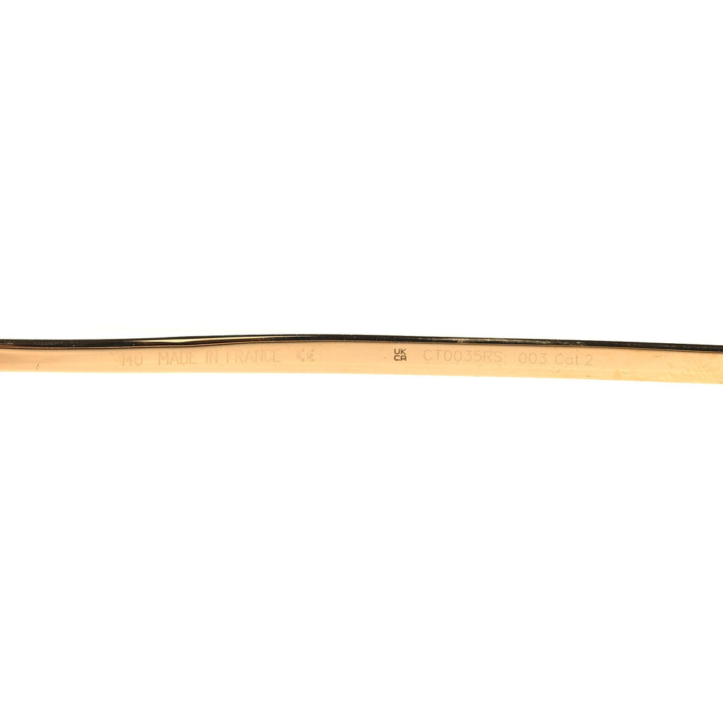 Metal Rimless CT0035RS Sunglasses Gold