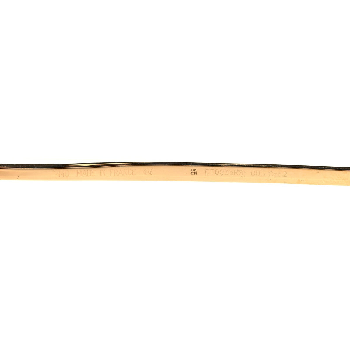 Metal Rimless CT0035RS Sunglasses Gold