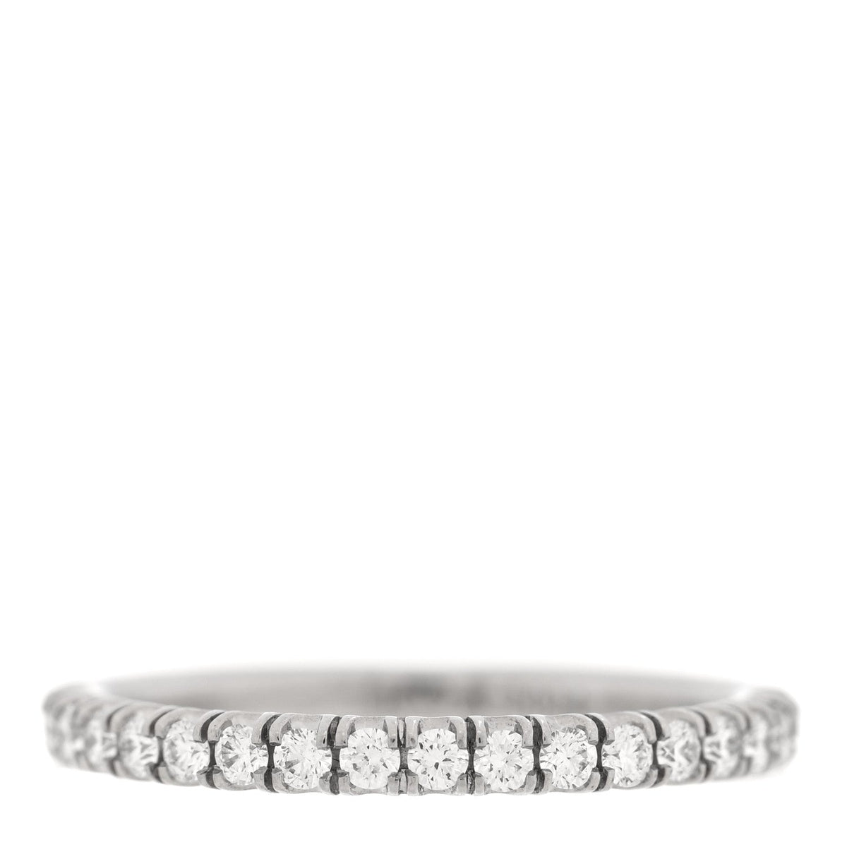 Platinum Diamond 2mm Half Eternity Wedding Band Ring 49 4.75