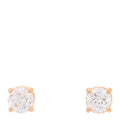 18K Rose Gold Diamond .28ctw Solitaire Earrings