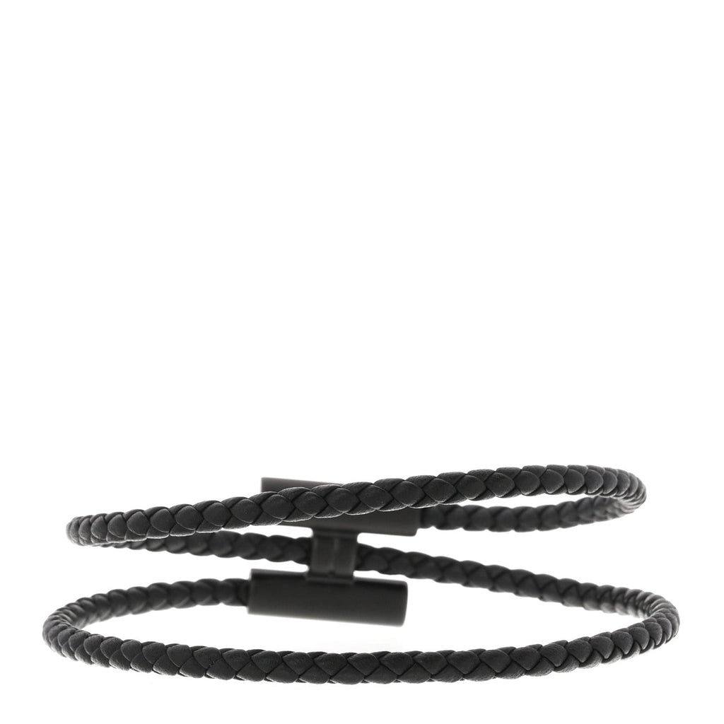 Swift Double Wrap Cord Tournis Tresse Bracelet T6 So Black