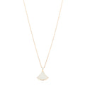 18K Rose Gold Diamond Mother of Pearl Divas' Dream Pendant Necklace