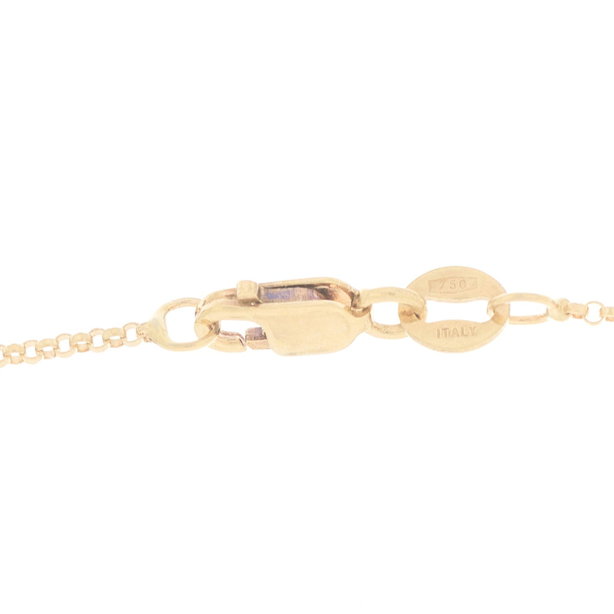 18K Yellow Gold Pois Mois Small Circle Pendant Necklace