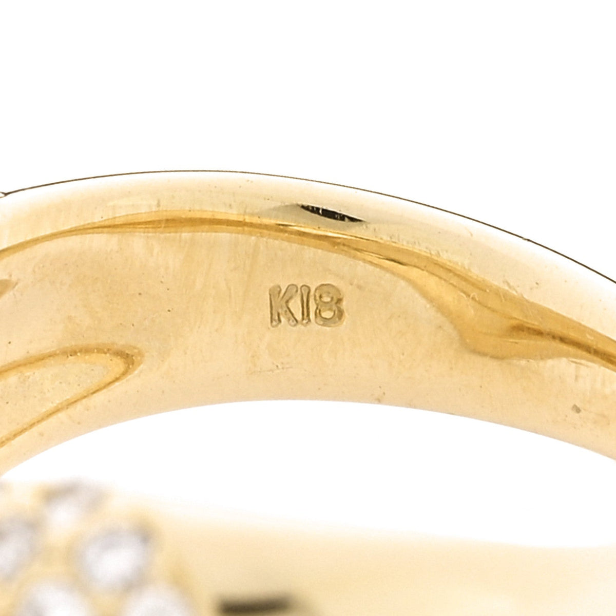 18K Yellow Gold Diamond 1.23ctw Ring 50 5.5