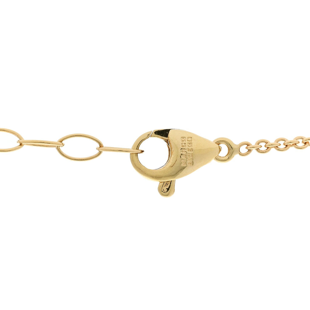 18K Yellow Gold Station Necklace