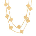 18K Yellow Gold 20 Motifs Vintage Alhambra Necklace