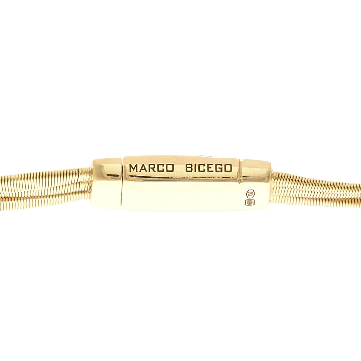 18K Yellow Gold Three Srand Coil Necklace