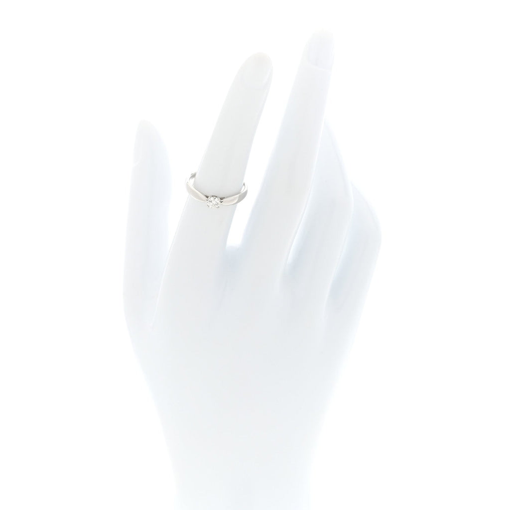 Platinum Diamond .21ct Harmony Solitaire Engagement Ring 51 5.75