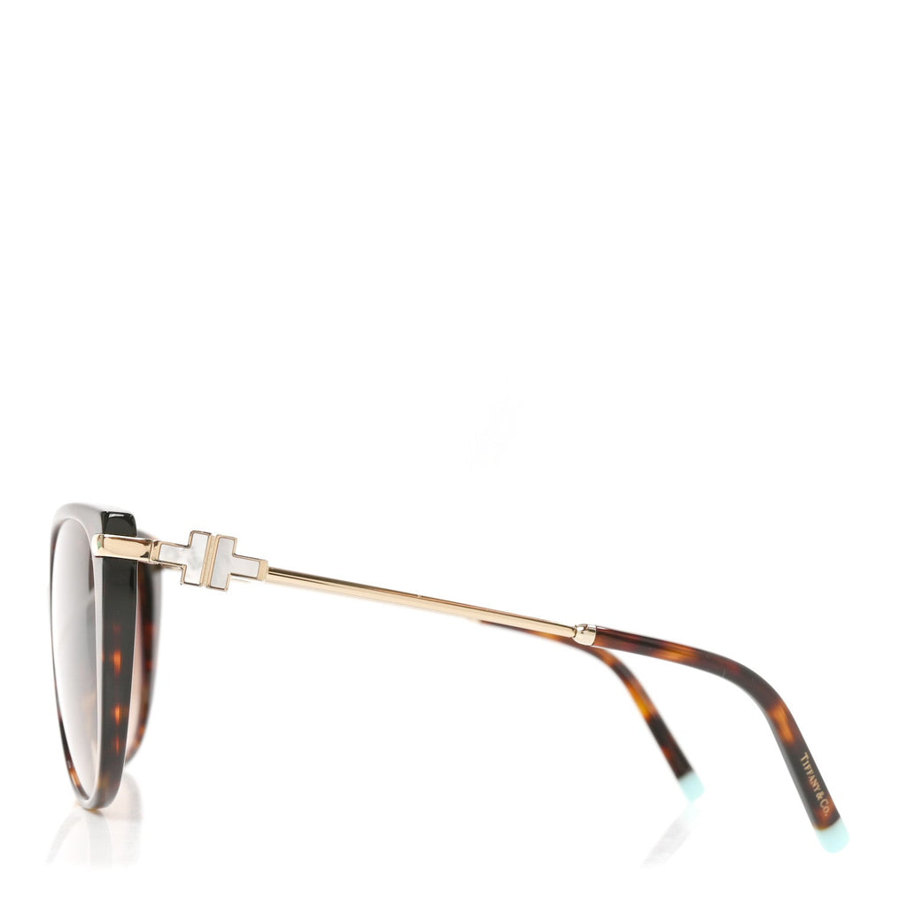 Acetate Metal Mother of Pearl T Wire Sunglasses TF4178 Havana Brown