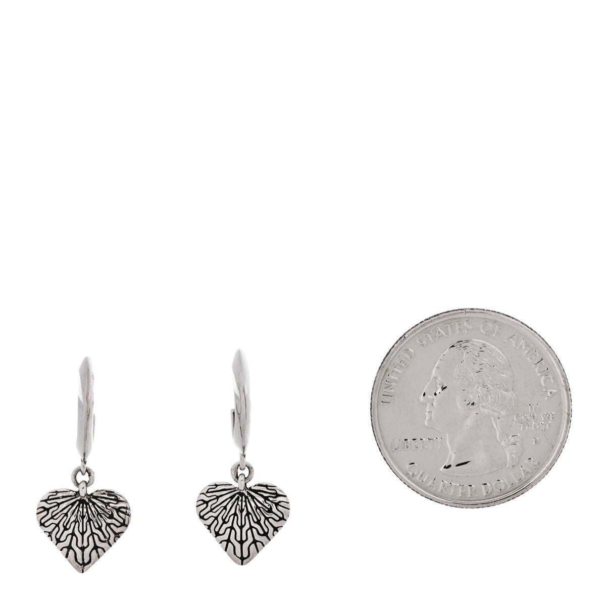 Sterling Silver Valentine Drop Huggie Earrings