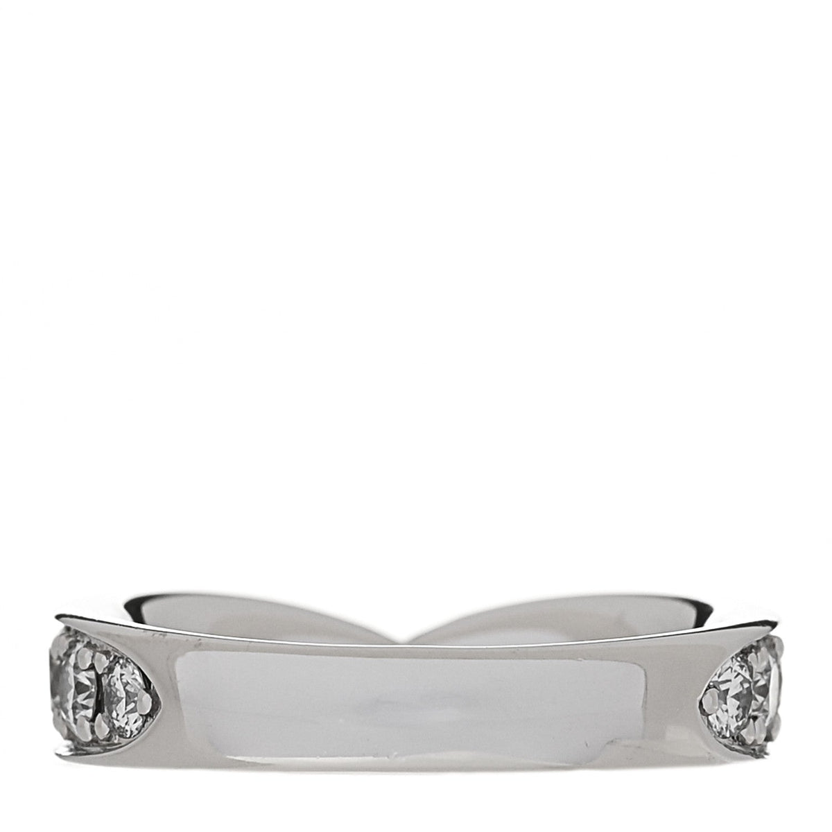 Platinum Diamond 4.3mm Harmony Band Ring 49 4.75