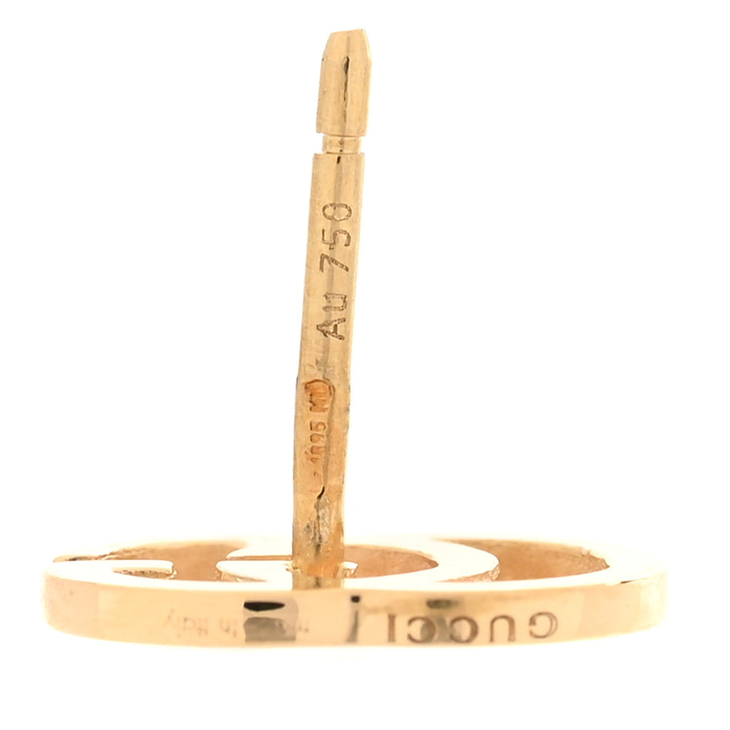 18K Yellow Gold GG Tissue Stud Earrings