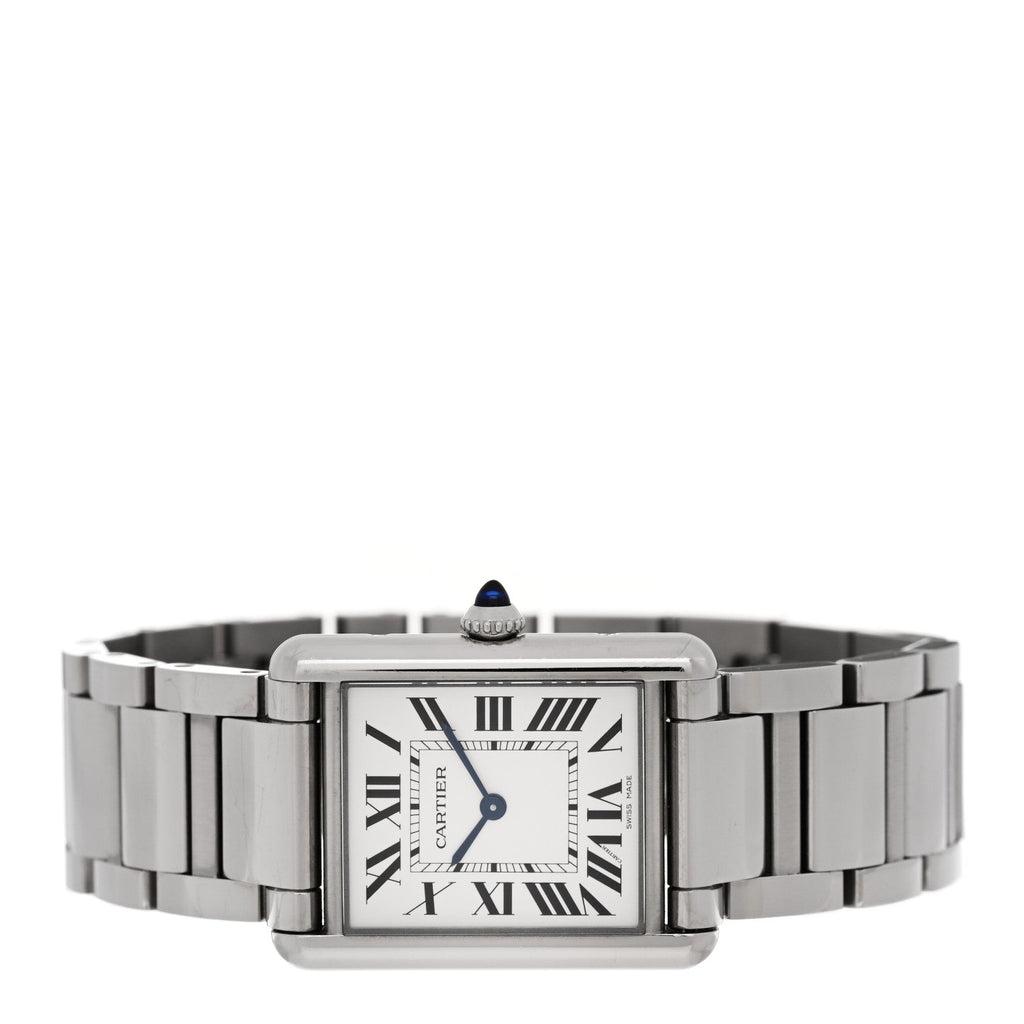 Stainless Steel 25mm Must de Cartier Tank Quartz Watch
