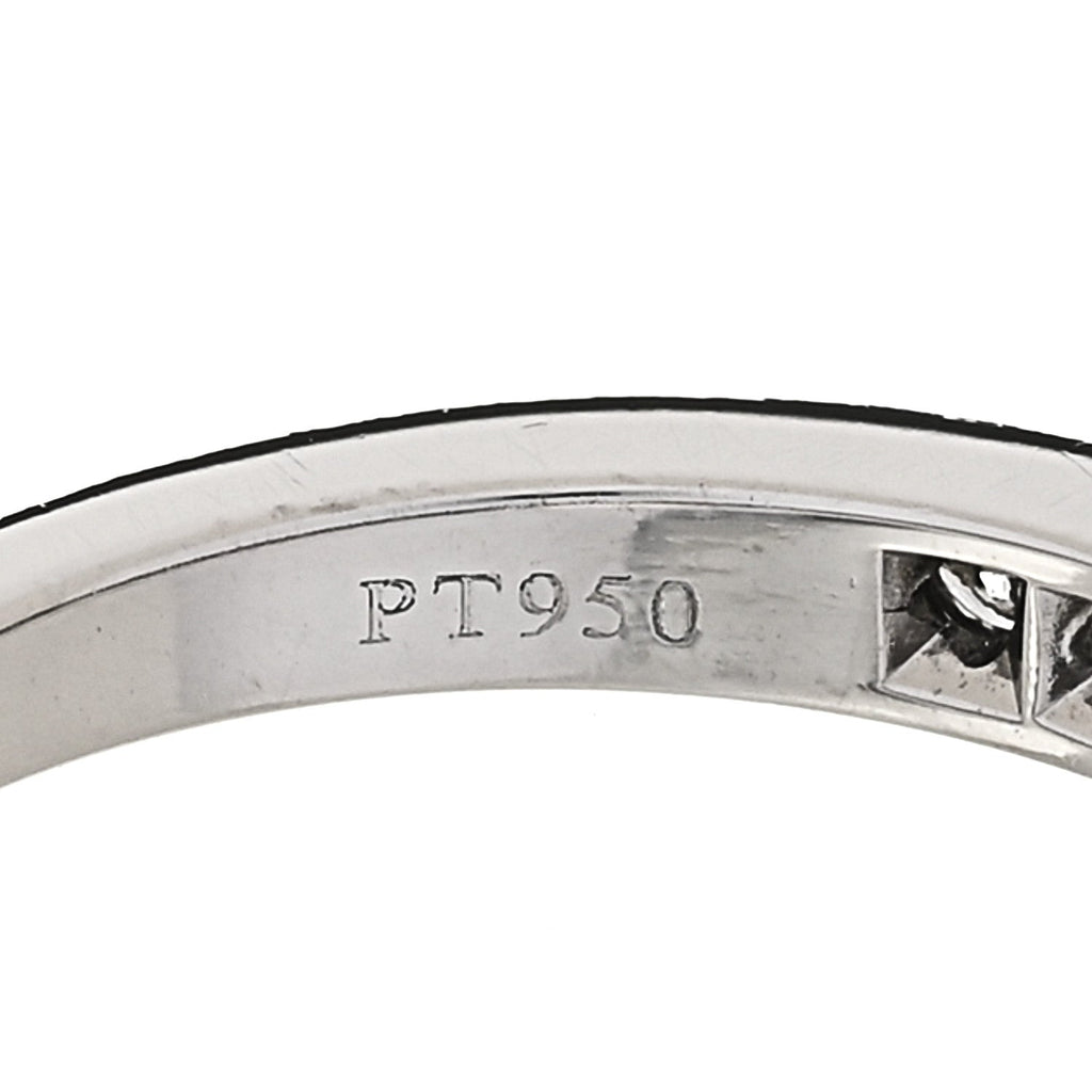 Platinum Diamond 2.5mm Half Circle Wedding Band Ring 50 5.25