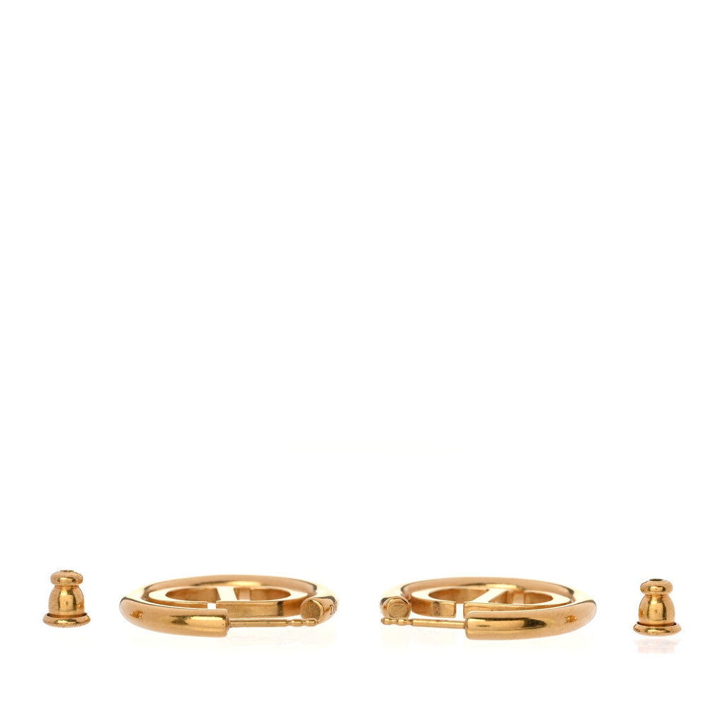 Metal 30 Montaigne Hoop Earrings Aged Gold