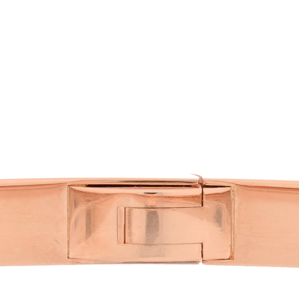 18K Pink Gold 6 Diamond Small LOVE Bracelet 20